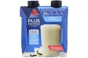 Atkins Plus Protein & Fiber Creamy Vanilla - 4 Shakes, 325ml each