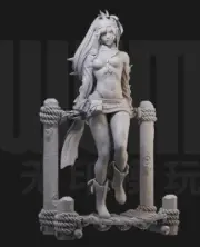 1/24 Resin Fantasy Girl W/Scene Unassembled Unpainted 2160