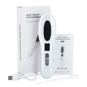 Electric Wireless Infrared Massage Comb Hair Growth Micro-current Vibration Head Massage Scalp Brush Anti Hair Loss Care