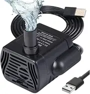 AIMALL USB-1020 Mini Water Pump - Compact 5V DC Submersible Pump for Aquariums, Crafts, and Hydroponics, Adjustable Flow, 200L/H