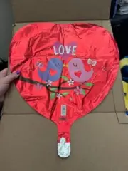 ValueLine Plus "Love" Heart 17" Foil Mylar Valetine's Day Balloon Party Supply