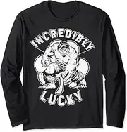 Marvel St. Patty's Hulk Incredibly Lucky Stamp Long Sleeve