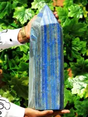 Polished Blue Lapis Lazuli Crystal Healing Decor Stone Point Obelisk Tower 26lb