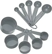 uxcell Measuring Spoon Set, Home Essentials Cooking and Baking Tools for Coffee Cocktail Tea Grey