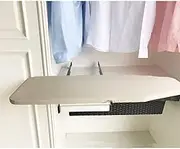 Tcatec Retractable Pull Out Ironing Board with Cabinet Built in Fold Down Iron Drawer Mounted Padding Cover for Space Saving 82 * 31CM, 82 x 31CM (04-0004)