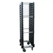Rubbermaid FG331700BLA BK Mobile Steam Table Pan Rack