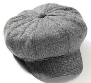 Newsboy Hat Roaring 20's Tweed Golfer Fancy Dress Halloween Costume Accessory