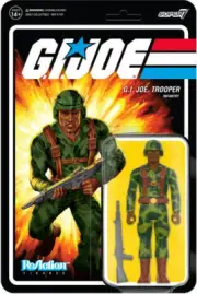 Super7 - G.I. Joe Reaction Wave 4 - Trooper Clean Shaven (Brown) [New Toy] Act