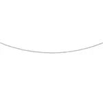 9ct White Gold 50cm Curb Chain