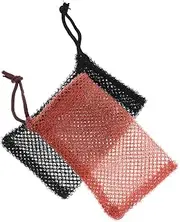 Healvian 2 Pack Soap Bar Soap Pouch Net for Shower Efficient Face Cleanser Makeup Remover Multi-function Home Accessory