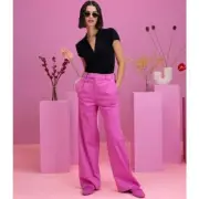 Anthropologie x Sanctuary Women's Metropolis Trousers in Wild Pink Size 32 NWT