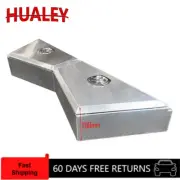 1 Pair of 950x200x440mm Aluminium Toolbox Tapered Under Tray 4WD Ute Tool Box