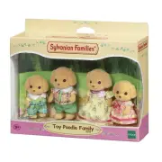 4pc Sylvanian Families Toy Poodle Family Kids Miniature Collectible Toy 3y+