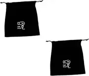[PLAFOPE] 2 Pcs Simple Hair Dryer Holder Travel Cosmetic Bag Drawstring Pouch Hotel Storage Jewelry Organizer