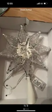 Christmas Star Tree Topper Light