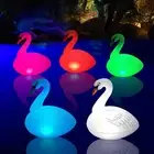 Floating Pool Lights Swan - Glow in the Dark Color Changing Swan Solar Pool Ligh