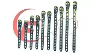 Tibia Distal Medial Plates 6 to 14 Holes 3.5mm Titanium veterinary Set of 10Pcs