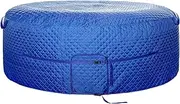 Tlswshsy 71'' x 27'' Insulated Inflatable Hot Tub Thermal Cover, Energy Efficient Hot Tub Cover with Handles and Straps, Portable Hot Tubs Spa Full Coverage for Keeping Warm and Dustproof (Blue)