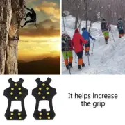 New Snow Antiskid Spikes Grips Mountain Climbing Footwear Ice Traction Cleats