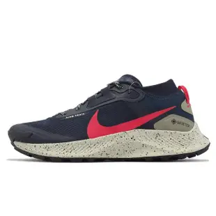 【NIKE 耐吉】越野跑鞋 Pegasus Trail 3 GTX 深藍 桃紅 男鞋 防水 戶外(DC8793-401)