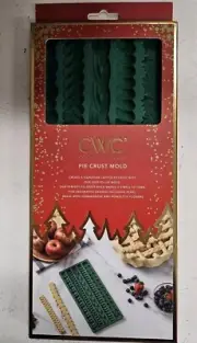 Silicone Perfect Pie Crust Decorative Mold NEW 5 Designs Green