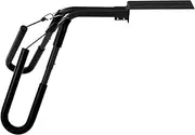 Motorbike Surfboard Stand, Aluminum Alloy Simple Stable Motorbike Surfboard Rack Angle Adjustable Easy to Install Anti Slip for Outdoor (Black)