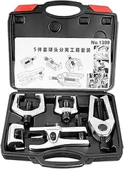 Pitman Arm Puller - 5-in-1 Ball Joint Removal Tool Set,Multi-function Remover Tool With Suitcase, Metal Tie Rod End Puller