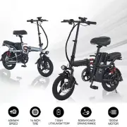 Adult 48V 1000W Electric Bicycle E-bike Mountain Bike 14inch tire 3 speed 40km/h