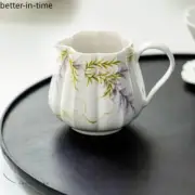 Hand-painted Wisteria Flower Tea Pitcher Lotus Petal Serving Cup Coffee Fair Cup
