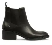 Windsor Smith Womens Black Classic Leather Ankle Chelsea Boots - Replace