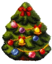 Orchidea Latch hook cushion kit Christmas tree 4096