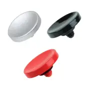 3PC Red+BK+Silver Soft Shutter Release Button for Hasselblad 503CW, Olympus OM-1