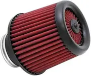 AEM 21-203D-XK Universal DryFlow Clamp-On Air Filter: Round Tapered; 3 in (76 mm) Flange ID; 5.563 in (141 mm) Height; 6 in (152 mm) Base; 5 in (127 mm) Top