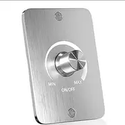 Clearhill DC 12V 5A High Side PWM LED Dimmer Switch, 70mm x 50mm,3 Wire Stepless Dimmer for RV, Boat, Truck, Trailer Lights (Silver)