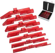 7pcs Aluminum Router Table Setup Bars Precision Setup Blocks Height Gauge Set for Router Table Saw