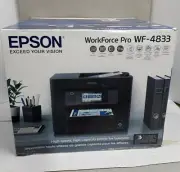 BRAND NEW Epson WorkForce PRO Wf-4833 All-in-one Wireless Duplex Inkjet Printer
