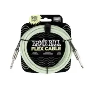 Ernie Ball Flex Instrument Cable Straight/Straight 10ft - Glow In The Dark P0643