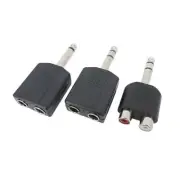 Audio Mono Stereo 6.35mm 6.5mm 1/4" male Jack to 6.35 6.5 RCA female Y Splitter