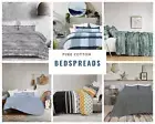 Bedspreads Queen Super King And King Size Duvet 100% Cotton Coverlet Set
