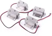 ATOPLEE Electromagnetic Solenoid Lock,4pcs Mini DC 12V 0.43A Door Drawer Tong...
