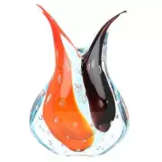 GlassOfVenice Murano Art Glass Sommerso Vase - Red and Purple