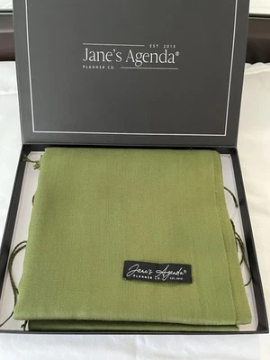 Jane's Agenda Scarf Pashmina Wrap Green Subscription Box Item NEW