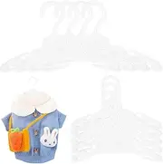 SWOOMEY 12pcs Mini Dolls Clothes Hangers for Pretend Play Wardrobe Accessories Sturdy Safe Design for Doll Outfit Organization for Dollhouses and Playtime