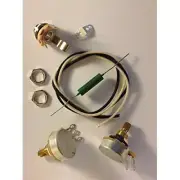 Wiring Harness Kit For P Bass CTS 450G Knurled Pots .047uf Soviet PIO Capacitor