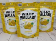 3-pack -- WILEY WALLABY Lemonade Australian Style Licorice 7.05oz(x3) **4/2025**