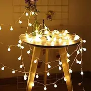 Globe String Lights 10M 100 LED Fairy Lights USB Powered 8 Modes with Remote Mini Globe Lights Waterproof Globe String Light Hanging LED Fairy Lights Christmas Light with Remote Indoor Outdoor