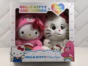 Sanrio Hello Kitty & Friends x Care Bears Collaboration Stuffed Plush NEW