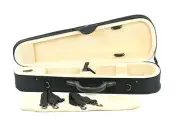 New black cordura dart shaped violin case 1/2 size lightweight many features