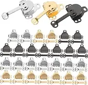 GLSTOY Sewing Hook Kit 30pcs Brass Pant Hooks Vintage Decorative Hooks Adjustable Buttons for Pants Easy to Use