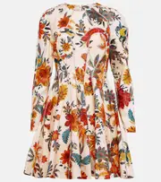 [Zimmermann] Zimmermann Ginger floral linen minidress AU 6 multicoloured